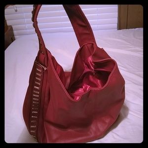 Burgundy red purse